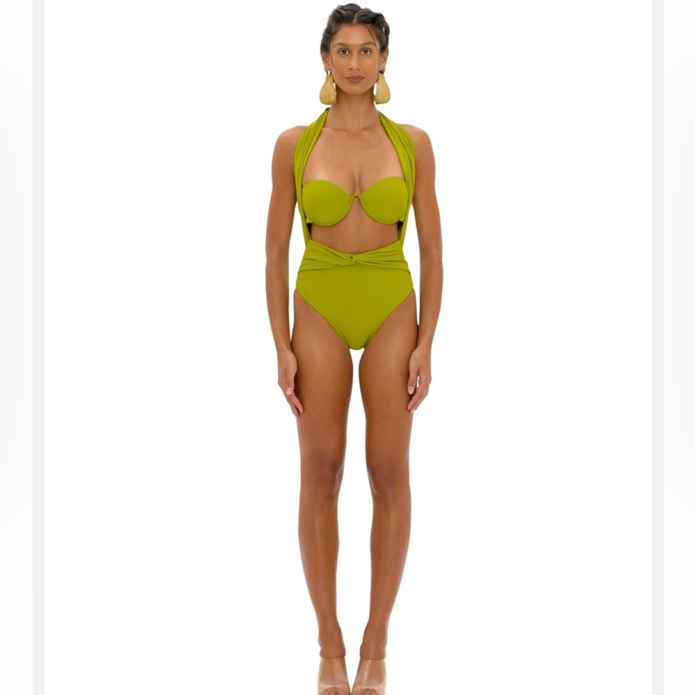 AMINA OLIVE ONE PIECE SWIMSUIT